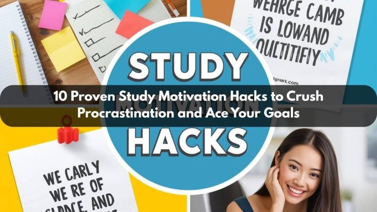 10 Proven Study Motivation Hacks to Crush Procrastination and Ace Your Goals featured image