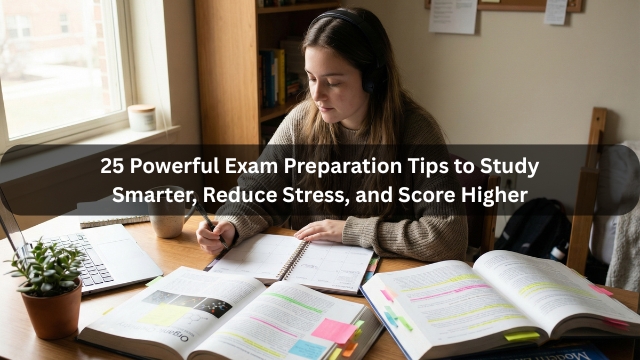 25 Powerful Exam Preparation Tips to Study Smarter, Reduce Stress, and Score Higher