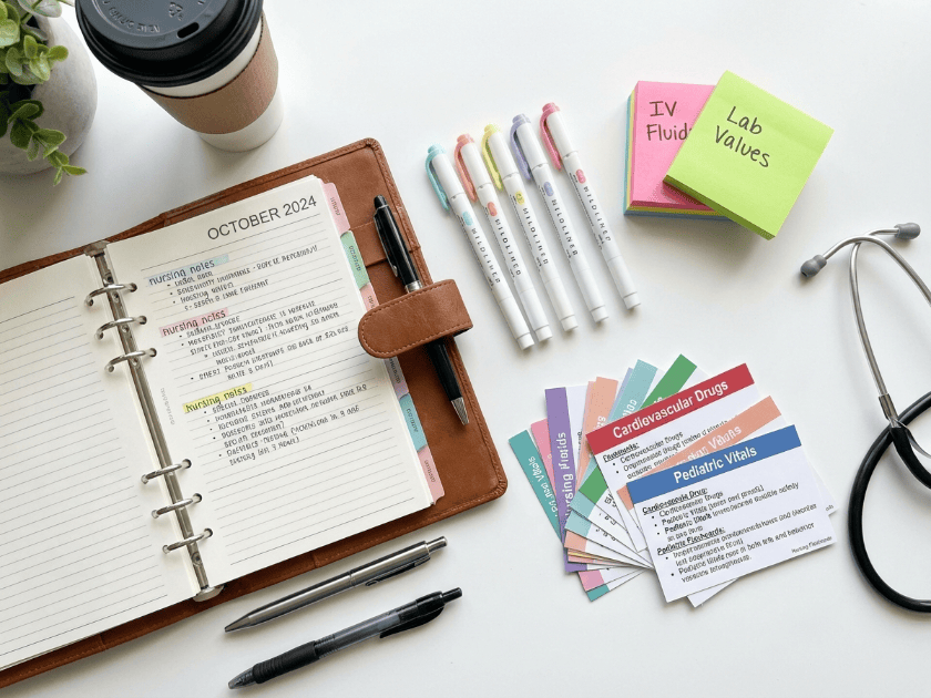 Study tools and planner nursing student tips for staying organized in nursing school