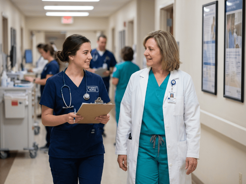 Nursing student during clinical rotation tips for nursing students to succeed in clinicals