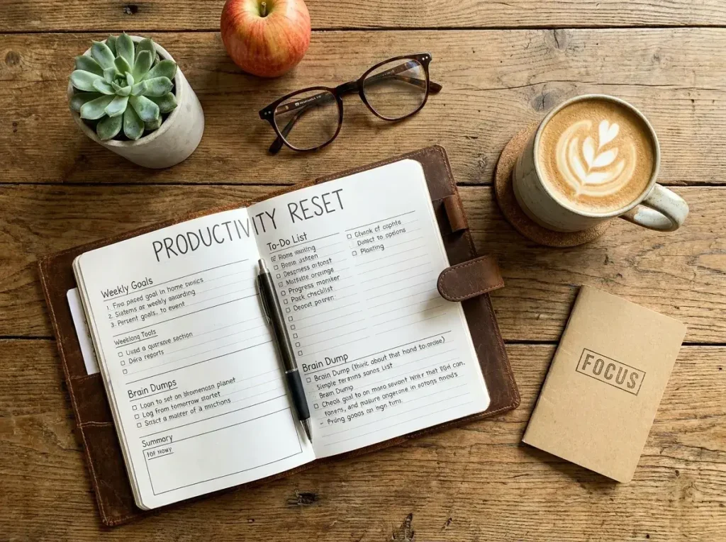 rebuilding productivity after crisis routine stage journaling